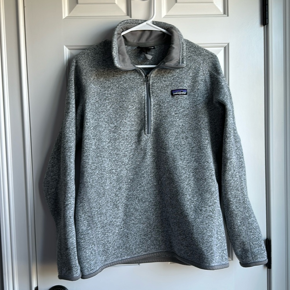 Patagonia gray better sweater 1/4 zip women’s pullover in like new condition